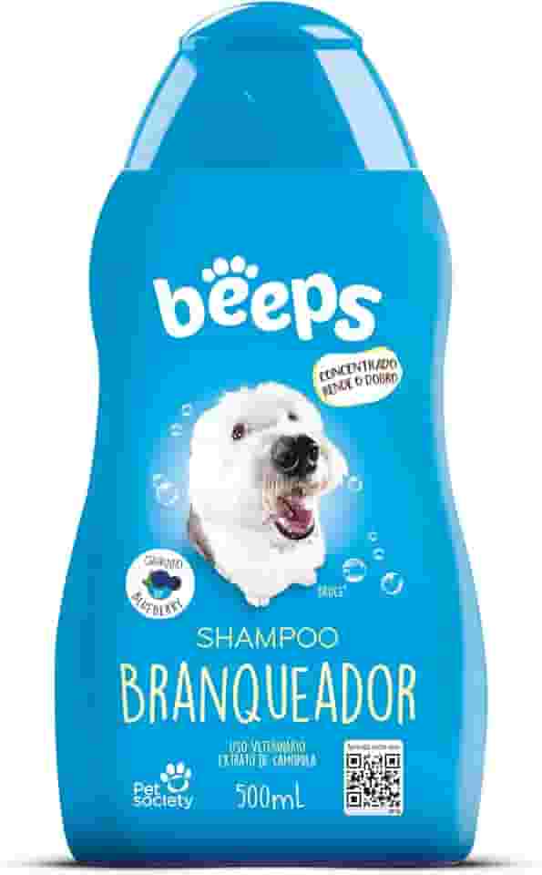 Beeps Shampoo Branqueador Para Cães e Gatos By Pet Society - 500 mL