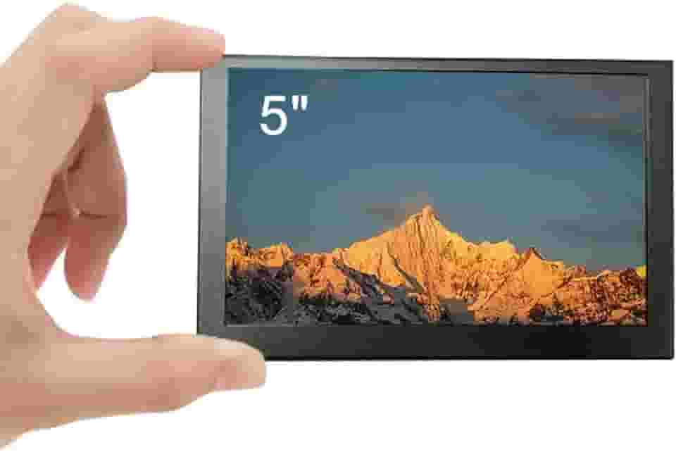 Monitor IPS de 5 polegadas Hdmi Pequeno VESA Metal Shell 800 x 480 Mini Tela LCD Monitor Portátil