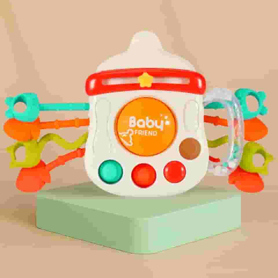 Mordedor Pop It Montessori com Texturas para Bebê Educativo BPA Free 3+ Meses