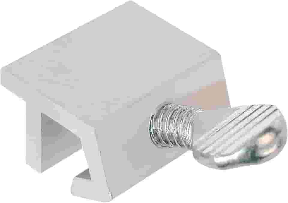Fechadura de segurança para janela corrediça Defender Security U 9819, alumínio (pacote com 4), prata