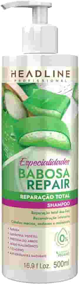 Shampoo Babosa Repair - Limpa e Restaura - HEADLINE Especialidades - 500ml