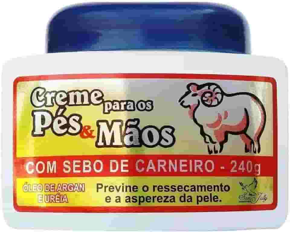 Creme para os Pés & Mãos com Sebo de Carneiro San Jully 240g