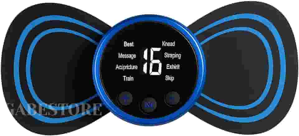 Massageador Muscular Elétrico EMS Portátil com 8 Modos e 18 Níveis de Intensidade