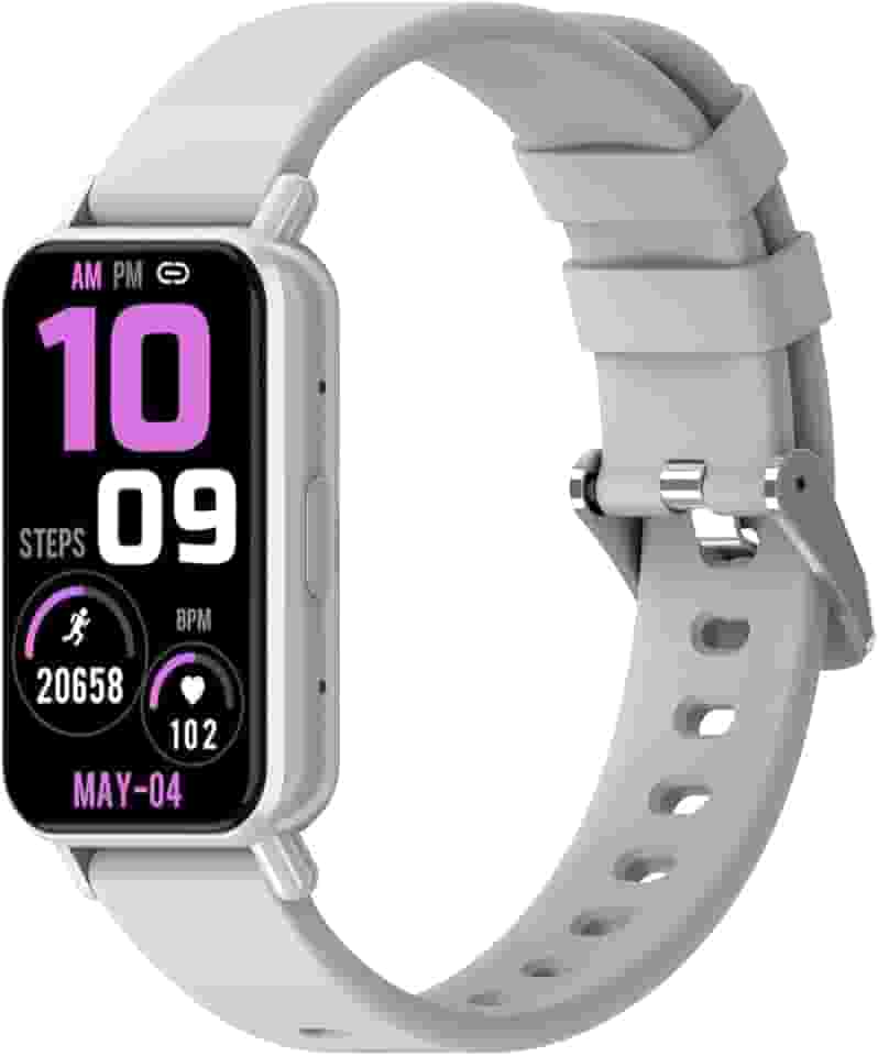 PEJE Band 1,1.45" TFT Tela, Smartwatchs,IP68 à Prova d‘Água,Relogio Smartwatch Feminino,100+ Modos Esportivos, Notificações Inteligentes, Assistente de Voz, Compatível com iOS/Android(Prata)