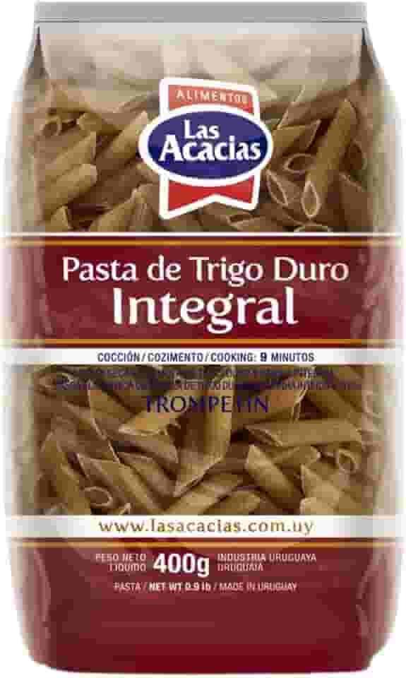 Macarrão de Sêmola de Trigo Durum Integral Penne Las Acacias 400g