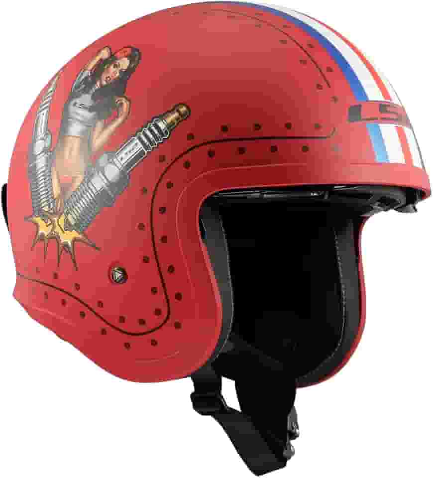 LS2 Capacete Spitfire de capacete aberto