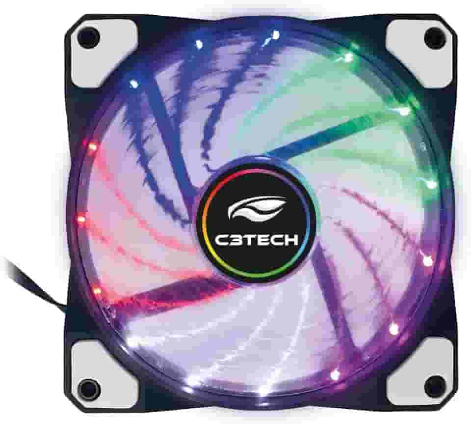 Cooler Fan para Gabinete C3Tech F9-L110M, 12 cm, com Iluminacao LED