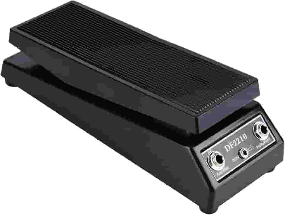 Pedal Wah Preto DF2210, Pedal Clássico Wah, Pedal de Efeito para Guitarra, Pedal de Volume Estéreo para Guitarra, Efeito Wah Wah Automático para Guitarra Elétrica,para DJs de