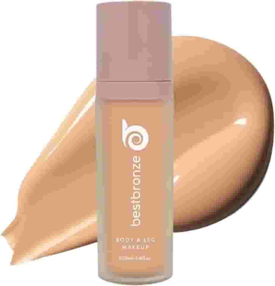 Best Bronze Bombshell Maquiagem Corporal e para Pernas - Maquiagem à Prova D'água para Pernas e Base Corporal - para Cicatrizes, Cobertura de Varizes e Corretivo para Pernas (NC18 Bege)