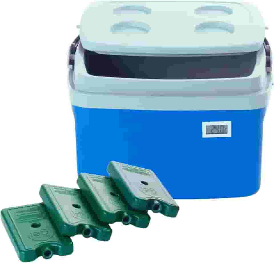 Caixa Térmica 12 litros Cooler com Termômetro Digital e Certificado de Calibração + 4 Gelos Reutilizáveis 400 ML