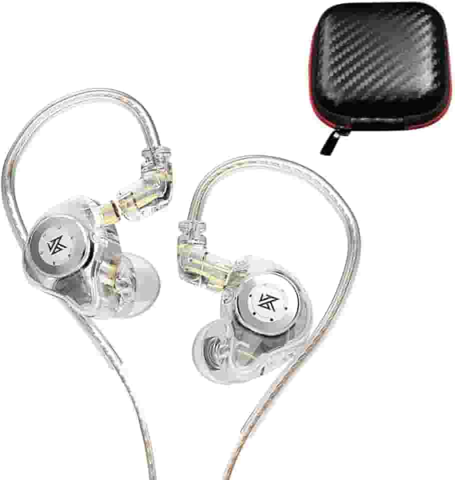 EDX Pro Fone Intra Auricular - Fone EDX Pro Com Driver Magnético Duplo, Cabo Substituível, Perfeito Para Retorno de Palco Com Case Proteção - Fone de Ouvido Retorno de Palco (Crystal)
