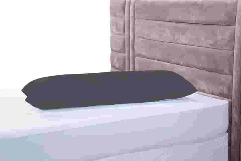 Fronha Travesseiro De Corpo Pele De Pêssego 1,35x0,45 Xuxão Cinza