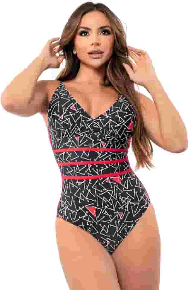 Maiô Feminino Frente Única Elegante com Bojo Removível