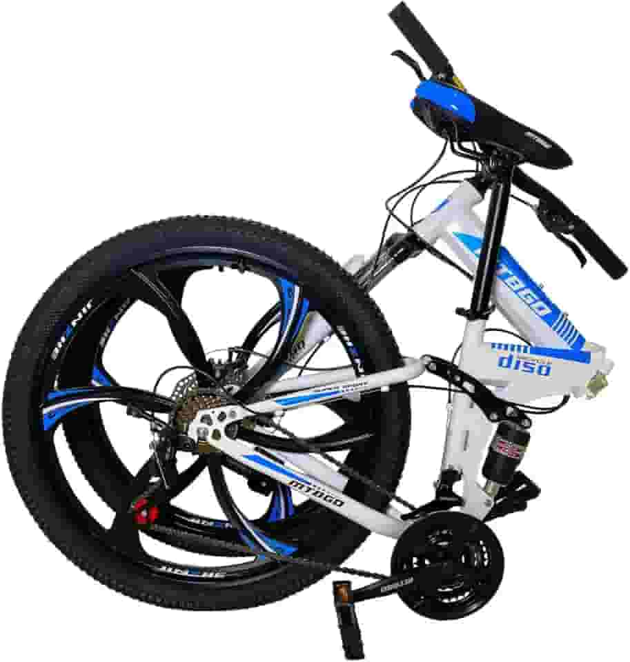 bicicleta mountain bike dobravel roda magnesio 26 suspensão duple freio a disco