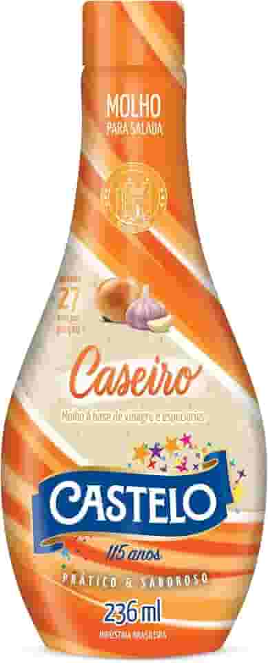 Molho para Salada Caseiro Castelo, 236 ml