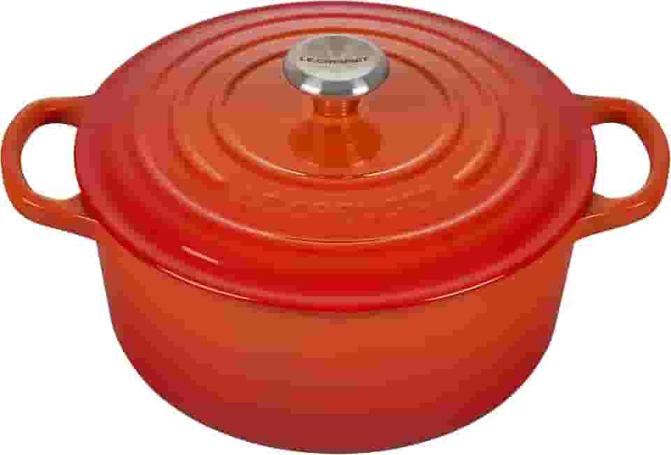 Panela Redonda Signature 22cm, Laranja, Ferro Fundido, Le Creuset