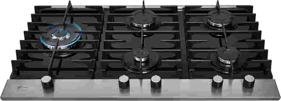 FISCHER COOKTOP À GÁS 5 BOCAS PLATINIUM MESA VIDRO PRETO 33810-92122