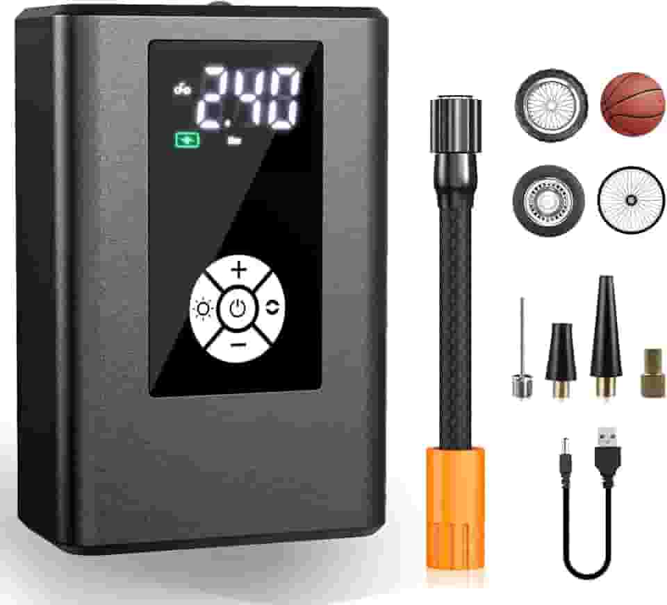 Mini Compressor, Calibrador De Pneu Portatil De Ar Forte