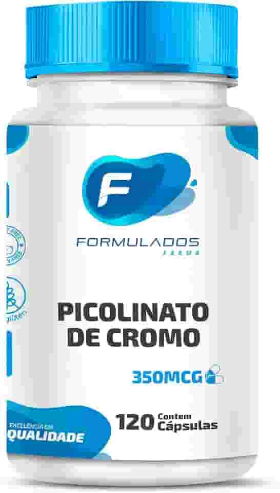 Picolinato de Cromo 350mcg 120 Cápsulas