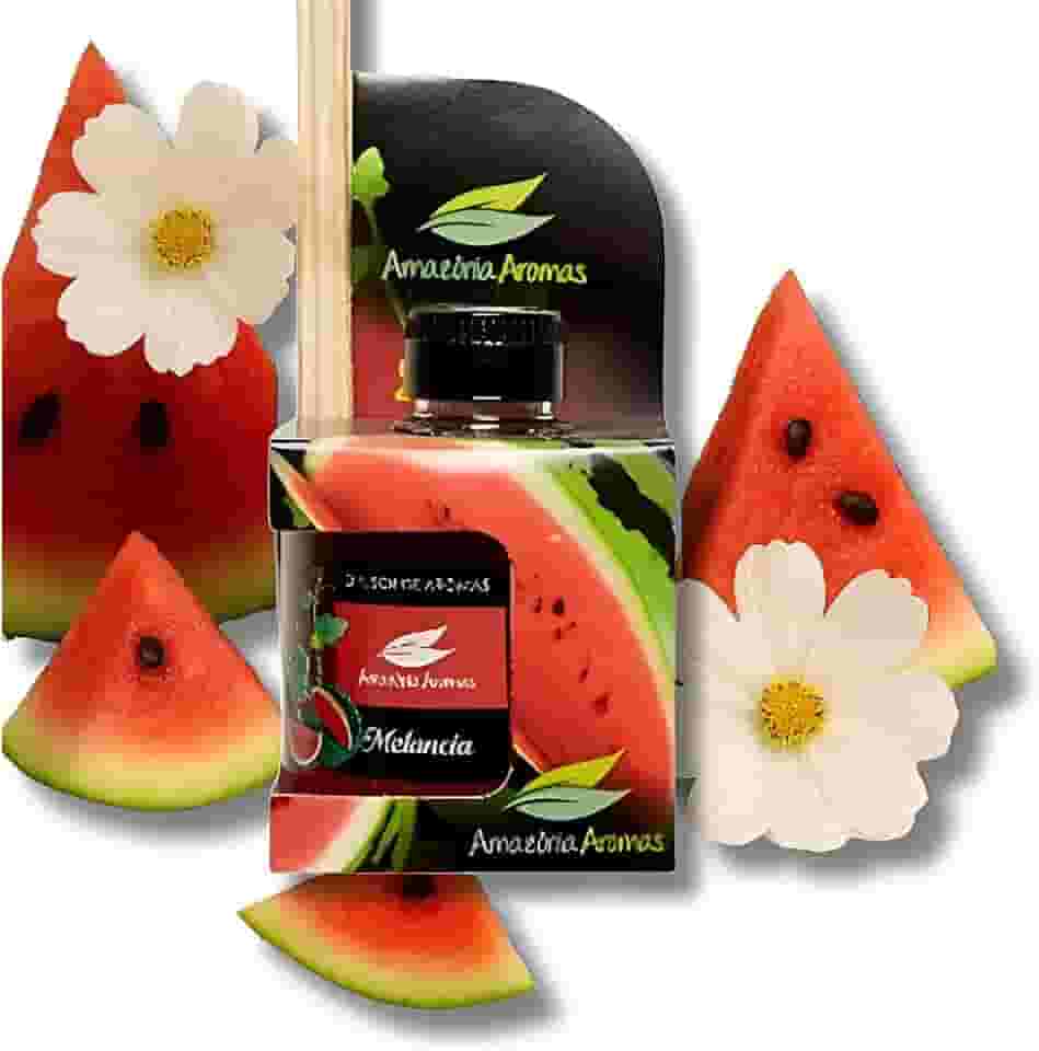 Difusor de Ambientes Melancia 270mL – 6 Varetas | Frescor Frutado, Alegria e Perfume Contínuo para Casa, Escritório e Lojas