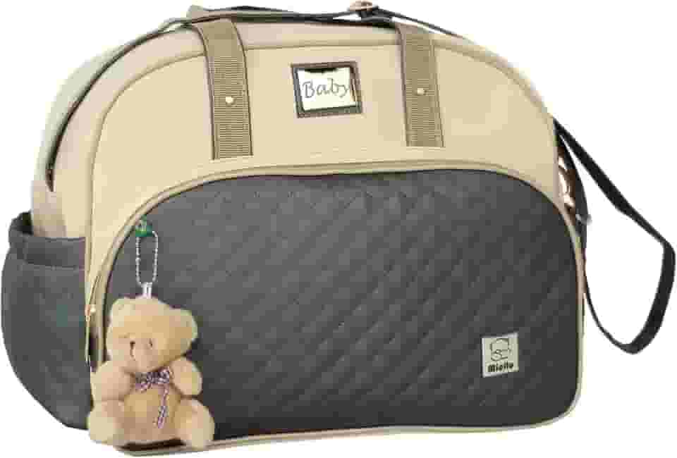 Bolsa Grande Maternidade Enxoval Menino Menina Bebe + Ursinho - Linha Elegance