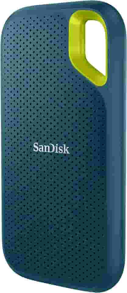 SanDisk SSD portátil extremo de 1 TB - até 1050 MB/s, USB-C, USB 3.2 geração 2, resistência IP65 à água e poeira, firmware atualizado, Monterey - Unidade de estado sólido externa - SDSSDE61-1T00-G25M