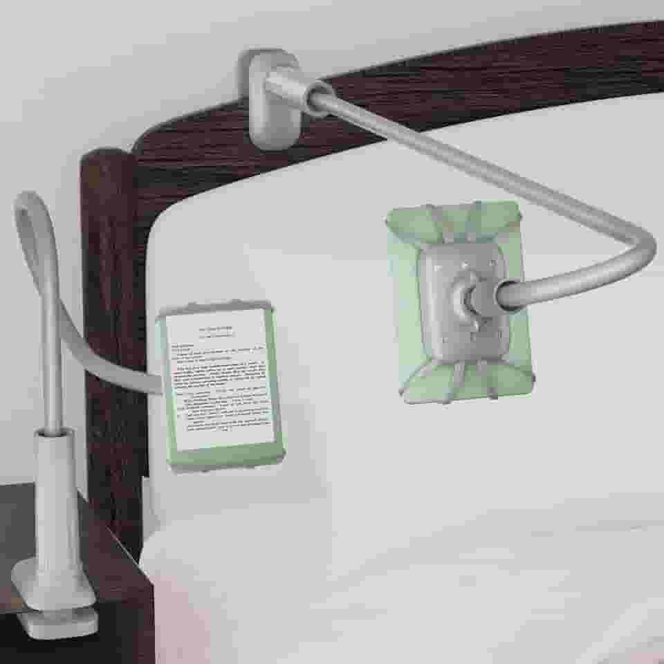 Suporte de tablet pescoço de ganso para cama, suporte flexível ajustável para iPad, suporte Kindle para leitura na cama, compatível com Fire HD, iPad, Galaxy Tabs, Kindle, Switch, Tablet ou outros