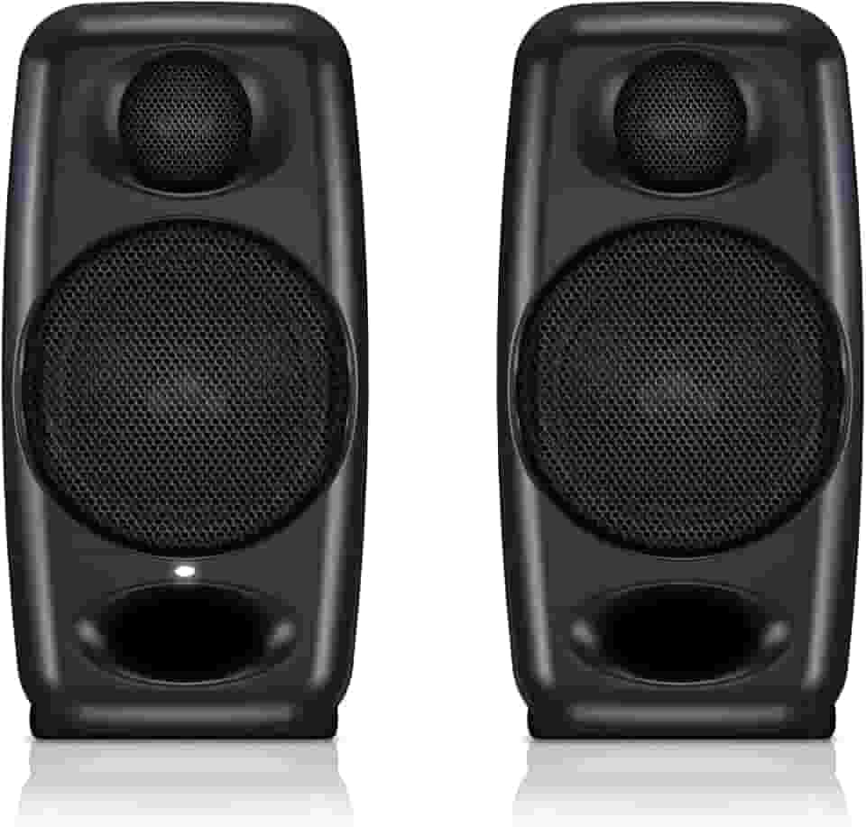 IK Multimedia Monitor iLoud Micro Monitor portátil de 50 watts, Bluetooth, monitores de referência para estúdio, alto-falantes duplos para produção musical, mixagem, masterização, composição, produção