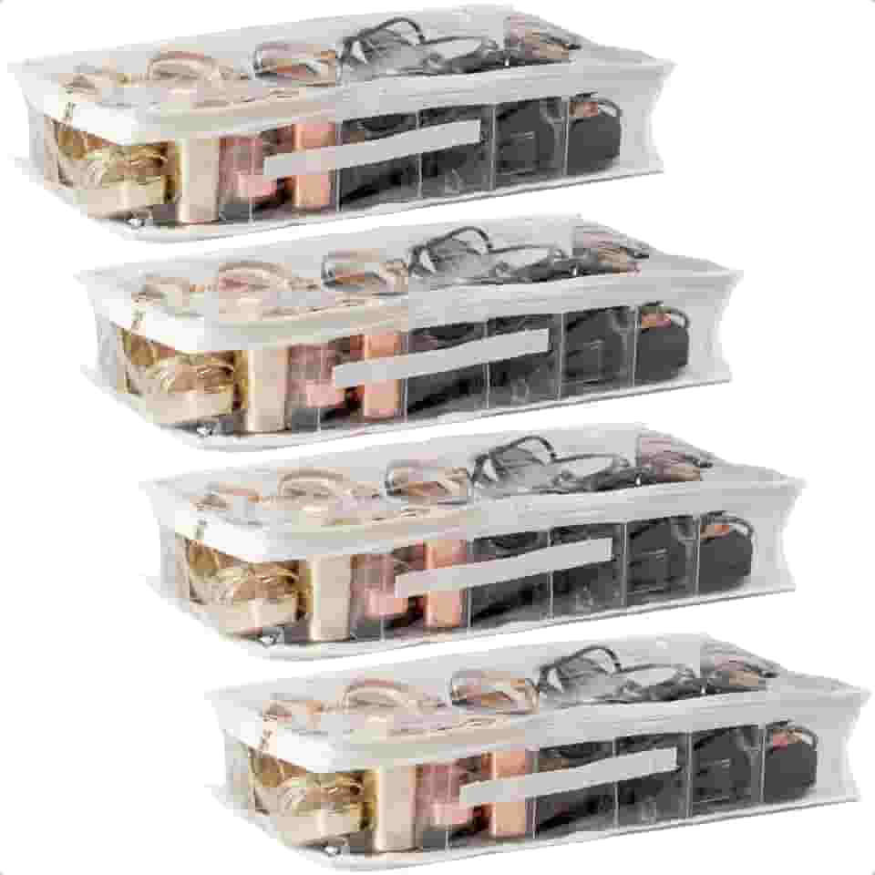 Kit 4 Colmeia Fechada Organizadora G Sapatos Salto Tenis Roupas Toalhas Lençol Acessórios Com Zíper