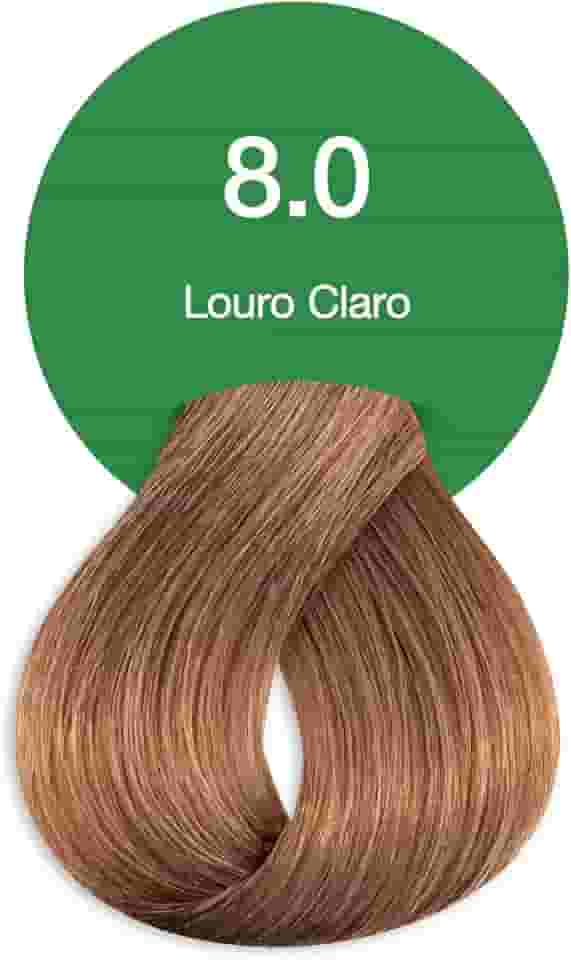 Acquaflora 8.0 Louro Claro Coloracao Creme Permanente Vegana 60g