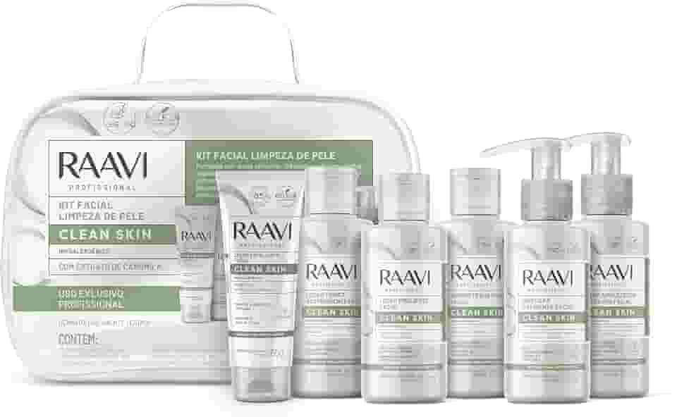 Kit Facial Limpeza De Pele Clean Skin Raavi