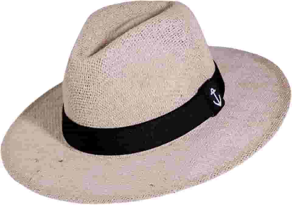 Chapéu Juta 100% Natural Estilo Australiano Panamá com Faixa Proteção Moda Social Mangalarga Fazendeiro
