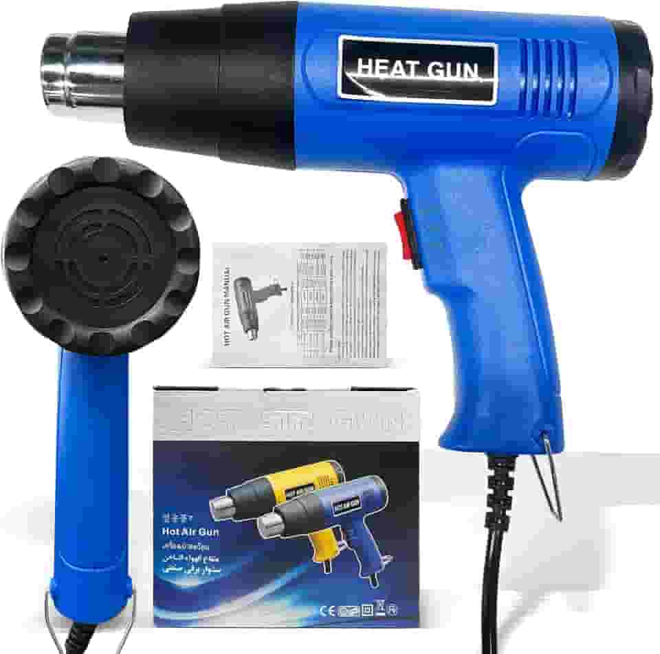 Soprador Termico 110V, Pistola de Ar Quente Profissional, 2000W Soprador de ar para Pc, Temperatura até 650°C