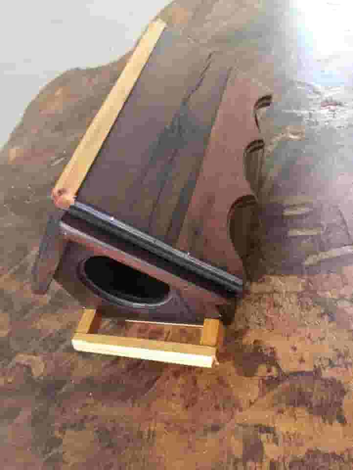 Casa de Madeira para Calopsita, 22x14x17cm, Canela e Peroba, Premium