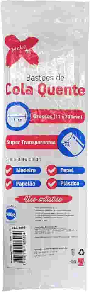 Cola Quente Bastao Super Transp Grossa Pct 500g