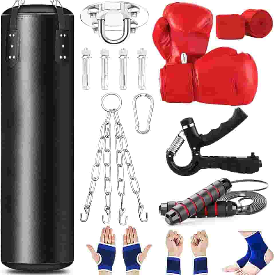 Saco de Boxe, Boxe Treino Profissional,10 Peças, (Sem enchimentos)