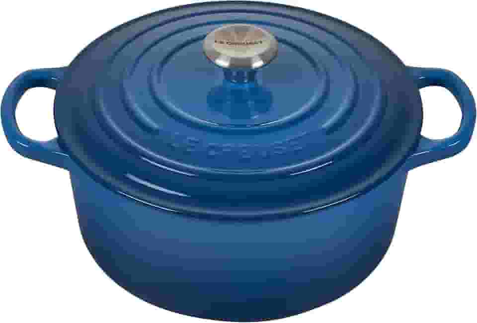 Le Creuset Panela Redonda 22 cm Ferro Fundido Esmaltado Signature Azul Marseille