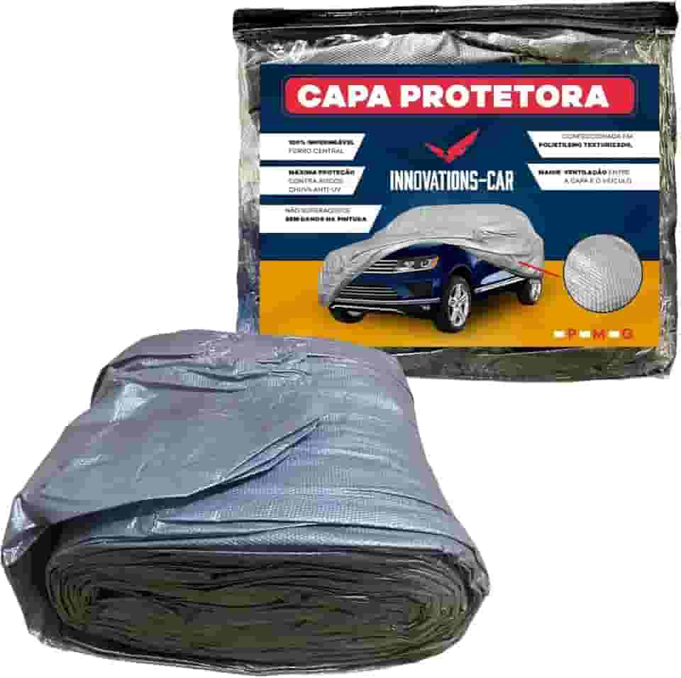 Capa Cobrir Carro Protetora Anti-uv 100% Impermeável Forrada (Tamanho P)