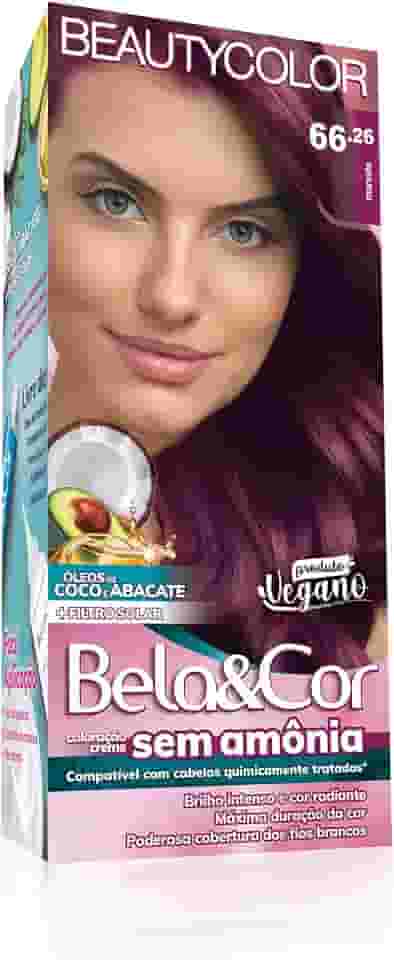 Coloração Bela&Cor Sem Amônia - 66.26 Marsala
