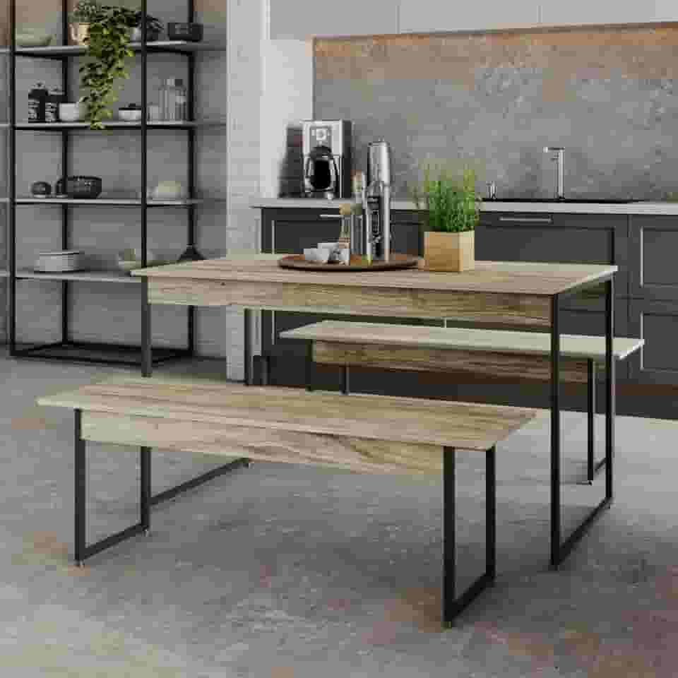 Mesa de Jantar Tub C/02 Bancos