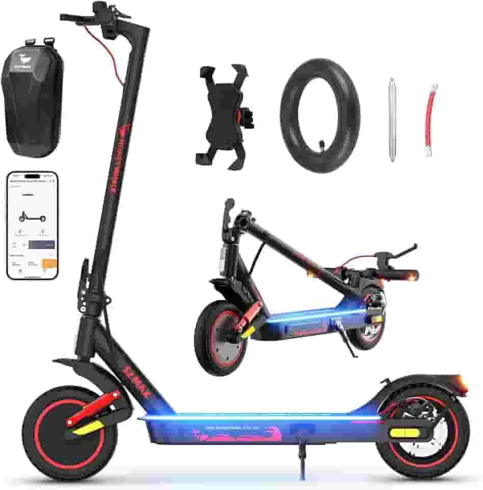 HONEYWHALE S2 MAX Patinete Elétrico Adulto, 500W-32km/h-22km, Velocidade-Juvenil-Dobrável-Scooter-Eletrica-Autonomia, Scooter Elétrica com Suspensão Dianteira, Suporte para Celular, Bolsa