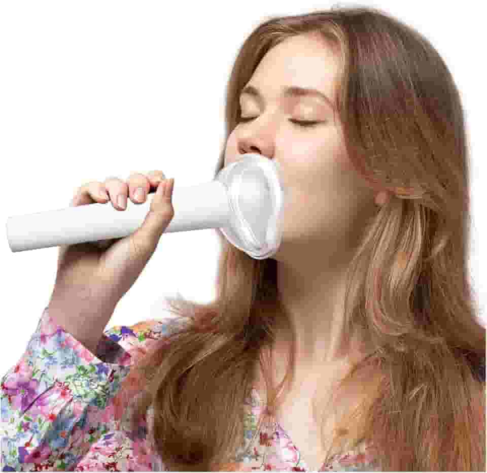 TroyStudio Amortecedor vocal, silenciador de voz de silicone de alta qualidade para prática de canto, aquecimento, frasco de alívio de estresse, vaso de grito de controle de raiva, máscara portátil