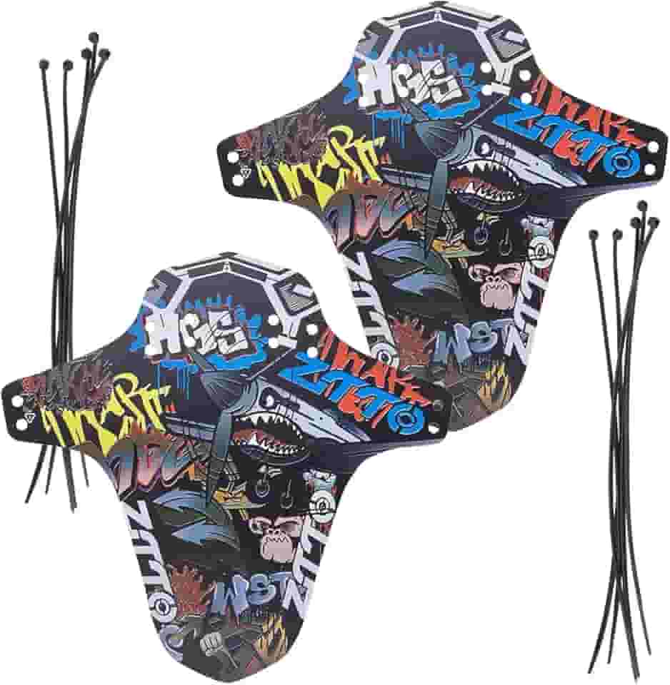 Farbetter Para-lama para bicicleta, MTB conjunto de protetor de lama dianteiro e traseiro compatível com bicicleta Downhill Mountain Bike para-lamas serve para bicicleta de 26, 27,5, 27,5+, 73