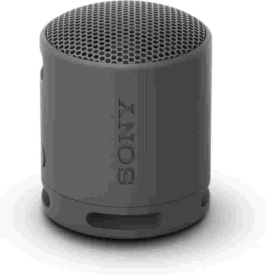 Sony SRS-XB100 Alto-falante portátil sem fio Bluetooth leve e supercompacto, extradurável, IP67, à prova d'água e à prova de poeira, bateria de 16 horas, alça versátil e chamadas sem as mãos, preto