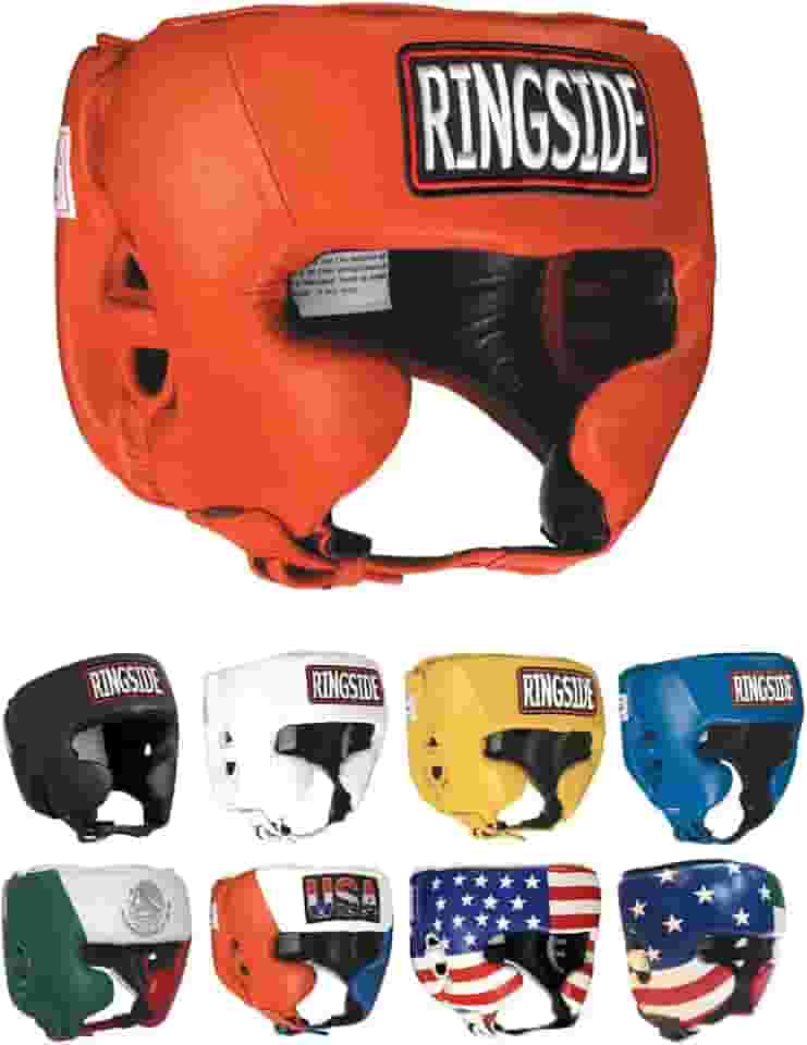 Ringside Protetor de cabeça com bochechas Muay Thai MMA para competição de boxe