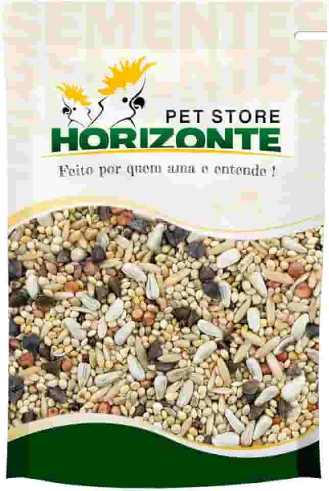 Mistura de Semente para Calopsita Sem Girassol 1kg Horizonte Pet Store Mix Limpa Selecionada