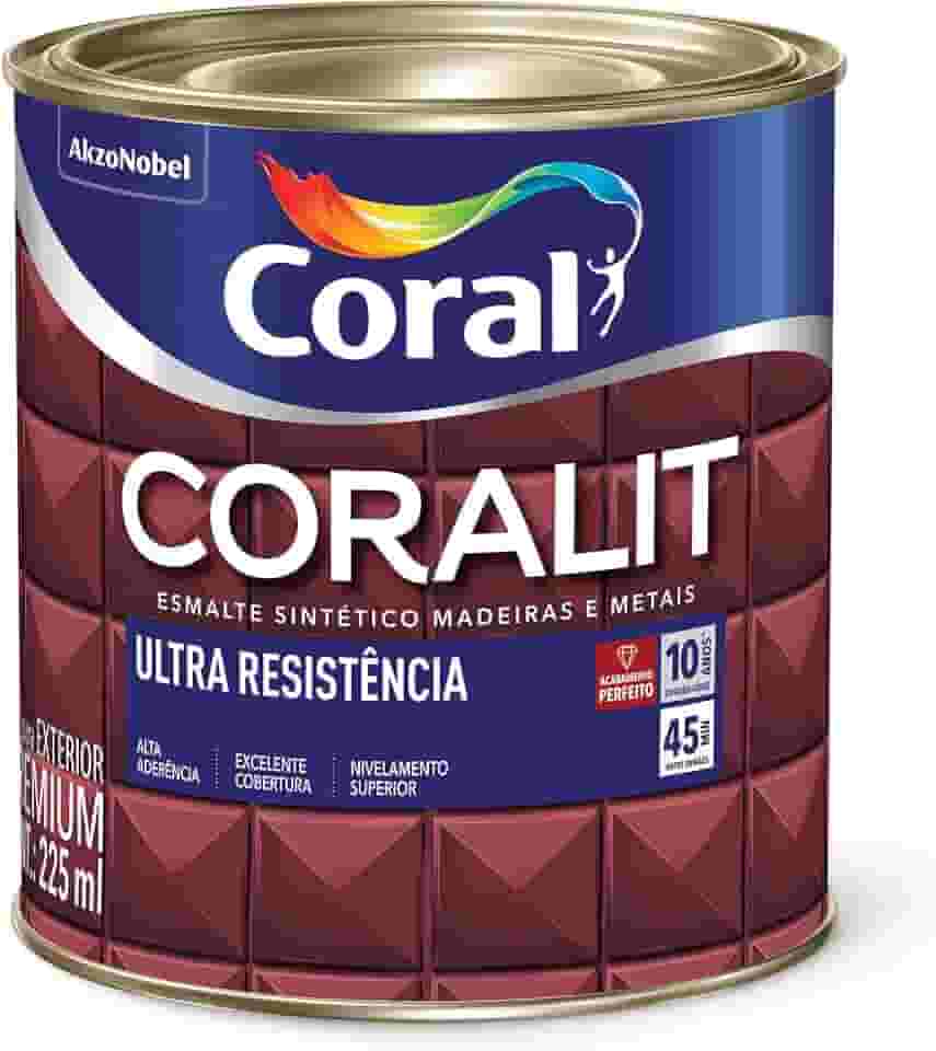 CORALIT ULTRA RESISTENCIA ALTO BRILHO MARROM CONHAQUE 225ML - CORAL