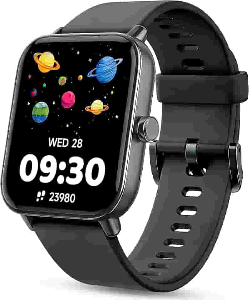 Relógio inteligente infantil, relógio infantil sem necessidade de telefone, monitor de frequência cardíaca e sono, monitor de estresse e SpO2, contador de passos, relógio despertador, jogos, relógio