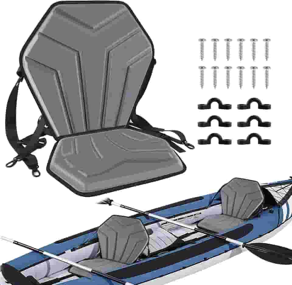Apaspoil Assento Universal Para Caiaque Com Apoio As Costas, Confortável De Luxo Canoa, Compatível Caiaque, Canoagem, Rafting E Pesca