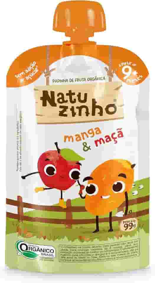 Papinha Orgânica Natuzinho Manga e Maçã 100g - Sem Conservantes Bebê